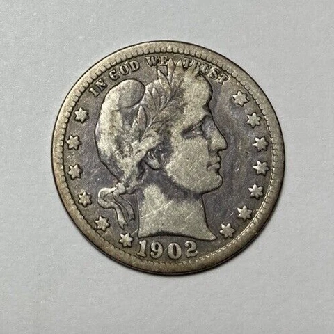 1902-O Barber Quarter Fine Value Priced Cover
