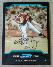 2004 BOWMAN CHROME DRAFT PICKS BILL MURPHY #BDP156 ROOKIE CARD 