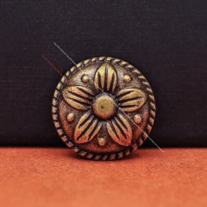10X Suroeste Flor Fijador Grabado Remache Tachón Cuero Artesanal Cinturón Concho - Imagen 1 de 9