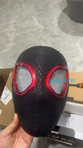 Morales Miles Spider-man Blink LED Eye Ring-Control Cosplay Mask Helmet Toy Gift - Afbeelding 1 van 13