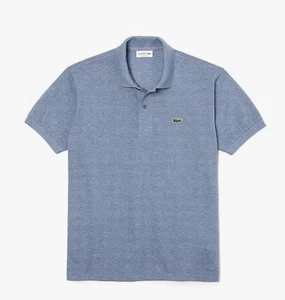 LACOSTE MENS POLO SHIRT L1264 Short Sleeve Logo Branded INDIGO BLUE SIZE 2 XS - Picture 1 of 11