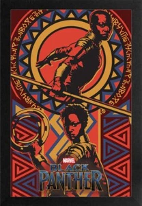 BLACK PANTHER WAKANDAN 13x19 FRAMED GELCOAT POSTER MARVEL COMICS MOVIE NEW HOT!! - Picture 1 of 1