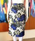 Carla Zampatti size 8 (30“ waist) skirt pencil polyester floral multicolour Aust