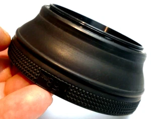 58mm Rubber Hood shade collapsible for telephoto  & normal double threaded Japan - Picture 1 of 5