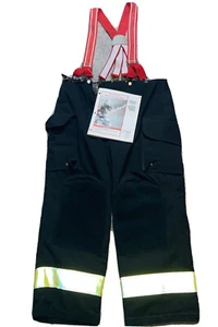 Neue nie getragene Janesville Lion Feuerwehr Weiche Hose schwarz 42 L 2001 - Bild 1 von 6