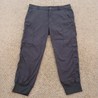 Prana Cargo Pants Womens Size 14 Gray Crop Tapered 36x25 Mid Rise - Image 1 of 4