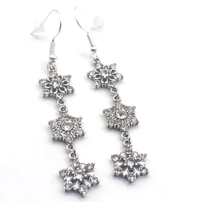 Brighton arctica snowflake custom french wire earrings #51 - Image 1 of 4