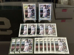 Jerar Encarnacion 1st Bowman Lot (15) + 2020 Bowman Mojo, Chrome, Camo & Paper - Picture 1 of 7