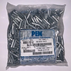 Nagelneu!! PEM Durchsteckloch selbstklinkende Abstandshalter ** 500 Stück ** (#SO-032-34ZI) - Bild 1 von 3