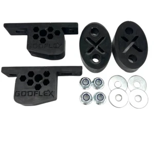 Kit de suspensión de escape Godflex R50 R52 R53 Poly Bush MINI Cooper S - NEGRO - Imagen 1 de 1