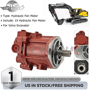 NEW Hydraulic Fan Motor For Volvo Excavator EC240B EC240C EC300D ECR235 14531612 - Picture 1 of 14