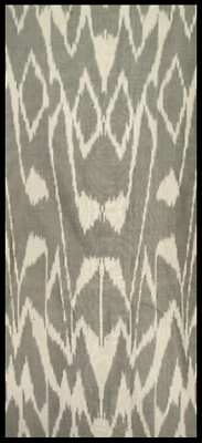 11 Yard HAND MADE UZBEK Natural SILK IKAT ADRAS FABRIC #7831 - Image 1 of 3