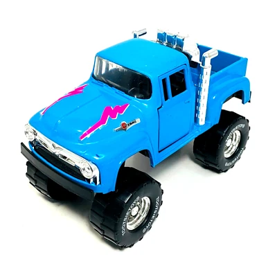 Camioneta pickup Ford F-100 1956 TootsieToy diecast 1/24 carrocería dura azul vintage Foto 1 de 4