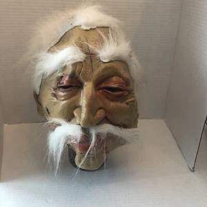 NWT PMG HALLOWEEN GHASTLY GEEZERS LATEX MASK WITH HAIR OLD MAN AGES 8 & UP - Picture 1 of 3