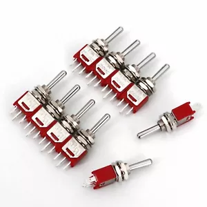 Interruptor de palanca momentáneo SPDT SPDT subminiatura SPDT serie 3 pines 10 piezas - Imagen 1 de 5