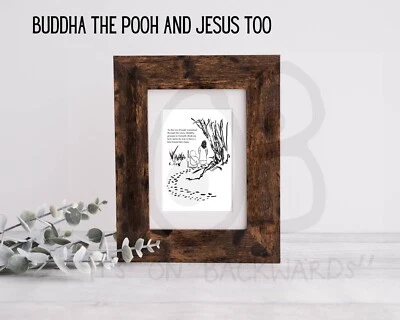 Buddha the Pooh and Jesus too Walking Together Print / Poster - Multiple Sizes - Image 1 of 4