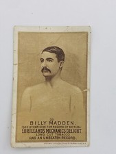 BILLY MADDEN LORILLARD'S MECHANICS DELIGHT TOBACCO BOXING CARD 22