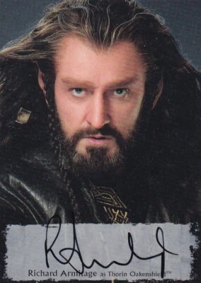 The Hobbit Battle of the Five Armies Autograph Card RA-P Richard Armitage THORIN - Image 1 of 2