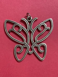 James Avery Sterling Butterfly Pendant Very Large 26g & 2.5” wide - Picture 1 of 7