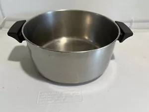 Olla de colección 1801 Revere Ware 4-1/2 cuartos de galón con fondo de cobre sin tapa lista para usar - Imagen 1 de 7