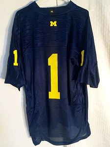 Adidas NCAA Jersey MICHIGAN Wolverines #1 Navy taglia S - Foto 1 di 1