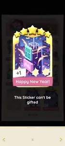 GOLD BLITZ 🔥| Happy New Year - 5 Start Sticker - Set 13 - Picture 1 of 1