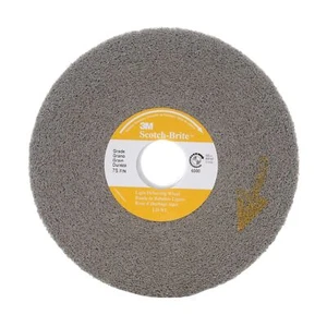 Scotch-Brite Light Deburring Wheel, LD-WL, 6S Fine, 8 in x 1 in x 3 in - Picture 1 of 2