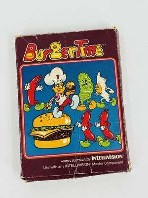 BurgerTime (Intellivision, 1983) Mattel Video Game CIB - Image 1 of 4