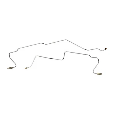 Rear Axle Brake Line Drum 2005-07 Silverado Sierra 1500 Non HD Stainless 2pc - Image 1 of 4