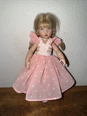 Helen Kish 7.5" Riley Doll Pink Dress Braids - Image 1 of 4