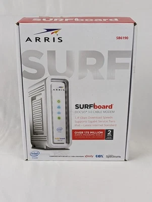 ARRIS SURFboard DOCSIS 3.0 Cable Modem - SB6190 - Image 1 of 4