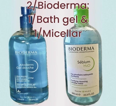 Bioderma Atoderm feuchtigkeitsspendendes Duschgel 33,8 Oz. & 1/Mizellenreiniger 16,9oz - Bild 1 von 4