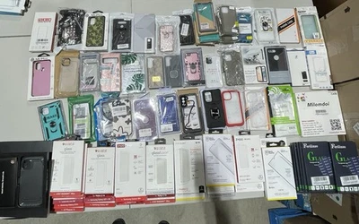 Lote de 100 fundas protectoras de pantalla mixtas para Samsung Android Apple iPhone Foto 1 de 4