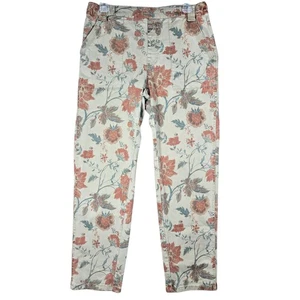 Soft Surroundings Pants Womens Medium Floral Print Pull On Stretch Casual Lounge - Picture 1 of 11