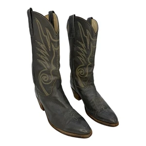 Frye Herren Cowboy Western Stiefel Anthrazit Leder 3214 Hergestellt in den USA Größe 13 - Bild 1 von 7
