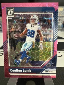 CeeDee Lamb 2024 Panini Donruss Optic #64 Pink Velocity Prizm /80 SP - Picture 1 of 2