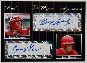 2007 Just Minors Black COLBY RASMUS BRYAN ANDERSON Dual Auto Rookie SP RC #1/2 - Picture 1 of 2