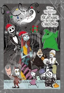 Epoch 300-Piece Jigsaw Puzzle Disney Nightmare Before Christmas - Season's - Picture 1 of 5