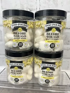 Poo-Pourri Before-You-Go Potty Pods, 20 Count - Original Citrus ( 4 Pack) - Picture 1 of 4