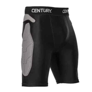 Century Padded Compression Shorts Black Youth Medium New - Picture 1 of 2