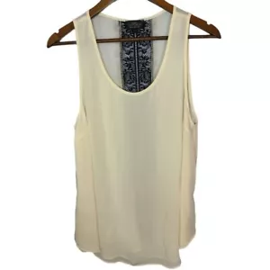 TopShop Lace Back Maternity Sleeveless Blouse 10 Womens - Picture 1 of 4
