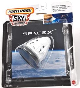 2024 Matchbox Sky Space X Capsule Dragon w/ Playmat Diecast Metal Elon Musk READ - Picture 1 of 5