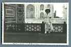 India, Agra (आगरा آگرہ), Un balcon du Tadj Mahal  Vintage silver print. Postcard