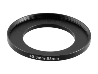 40.5-58mm Metal Step Up Ring Lens Adapter 40.5 Male to 58 Female Thread UK STOCK - Image 1 of 4