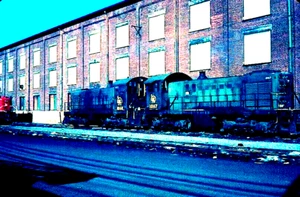 ORIGINAL AGFACHROME SLIDE CNJ S-12 #1067 & 1068 ELIZABETHPORT, NJ JANUARY 1973 - Picture 1 of 1