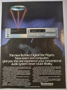 Reproductores de discos digitales Technics SL P8 anuncio impreso vintage - Imagen 1 de 4