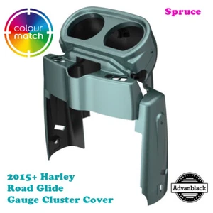 Spruce Gauge Cluster Cover fit Harley Road Glide FLTRX 2015+ - Picture 1 of 5