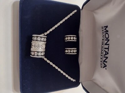 Montana Plateros Joyería Mujer Collar Pendientes Plata JS1032 Foto 1 de 3