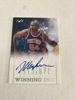 2012-13 Panini Intrigue Mark Aguirre True 1/1 Detroit Pistons Auto - Image 1 of 4