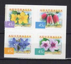Australie 1999 Y&T 1740 A à D flore 4 timbres auto-adhésifs MNH /TE4625a - Picture 1 of 1